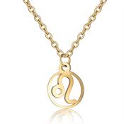 Zodiak Halsband: Lejonet - Zodiak, guld