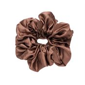 SOHO Riva XL Scrunchie - Mörkbrun