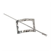 Chris Rubin Nova Rectangle Hair Cuff - Silver