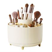  UNIQ Roterande Sminkförvaring Makeup Organizer - Krämvit