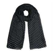 SOHO Dots Scarf 180 x 90 cm - Svart