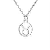 Zodiak Halsband: Oxen - Zodiak, Silver