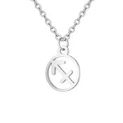 Zodiak Halsband: Skytten - Zodiak, Silver